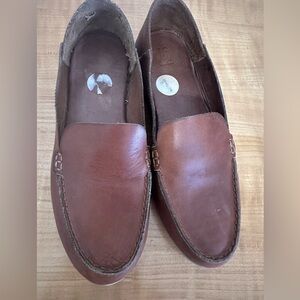 Frye Sedona Venetia Moc loafer flat in brown leather - Size 7M